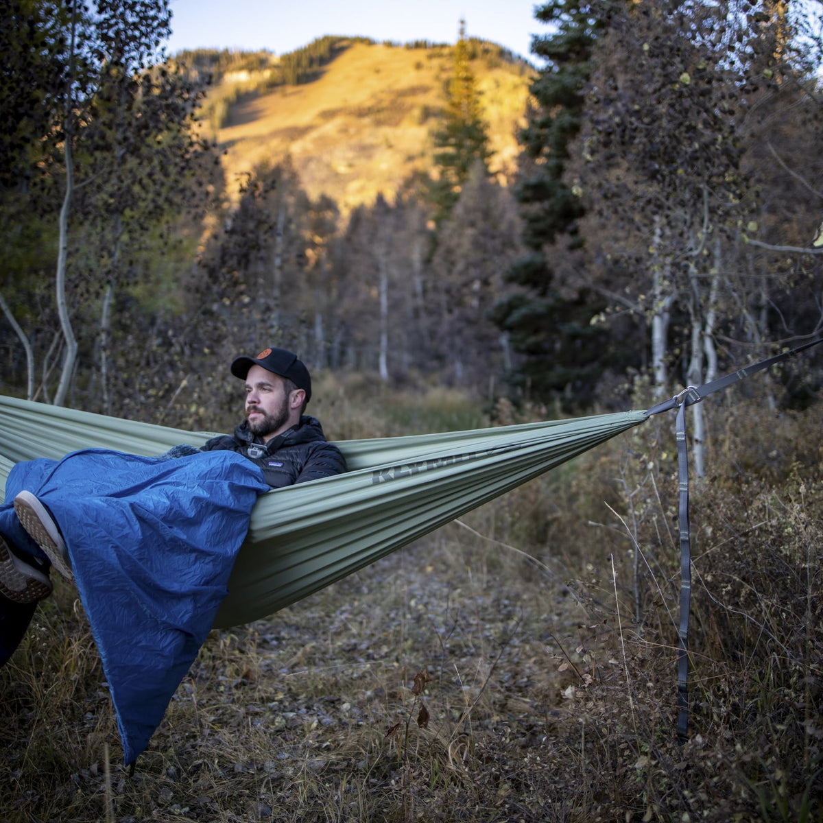 Traverse Single Outdoor Hammock, 110In X 55In, Green