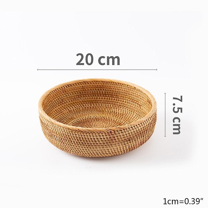 New Handwoven Storage Basket Rattan Storage Tray