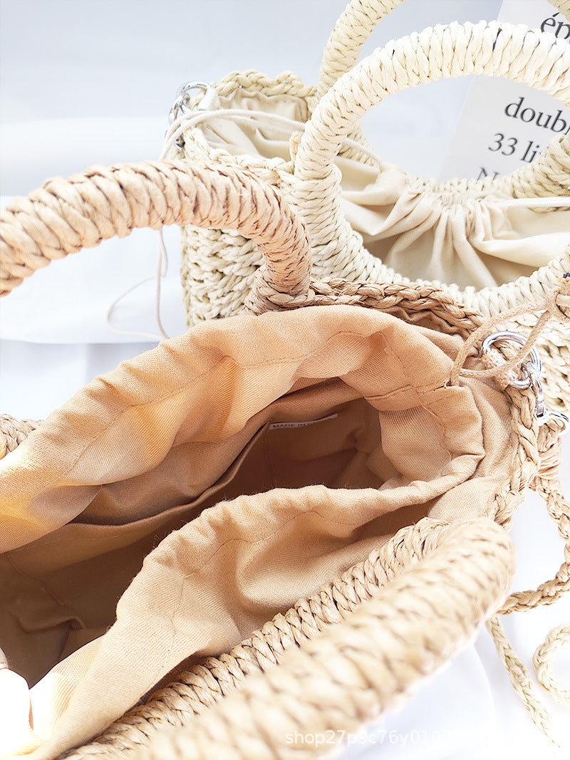 French Riviera Straw Tote – Artisan Woven Summer Elegance