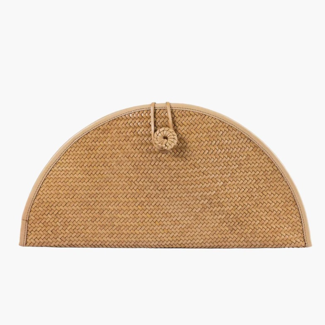 La Barca Leather Clutch
