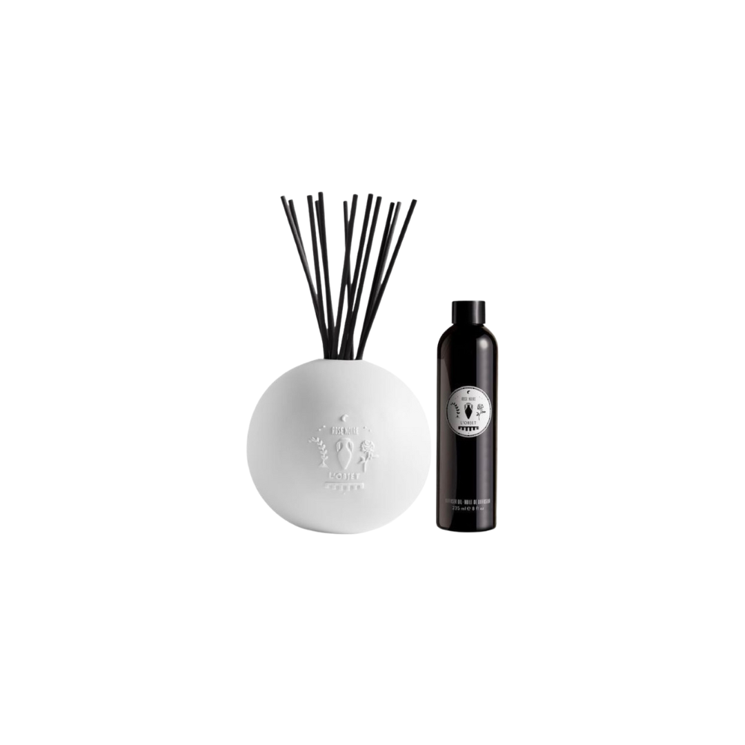 Rose Noire Porcelain Diffuser Set