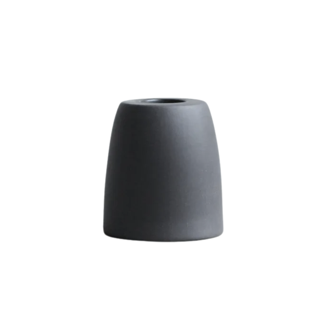 Petite Ceramic Taper Holder | Smoke