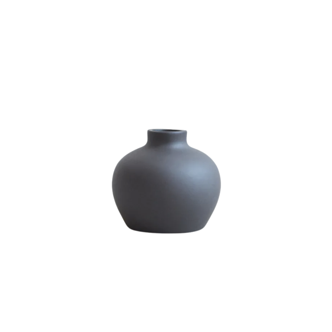 Ceramic Blossom Vase | Smoke