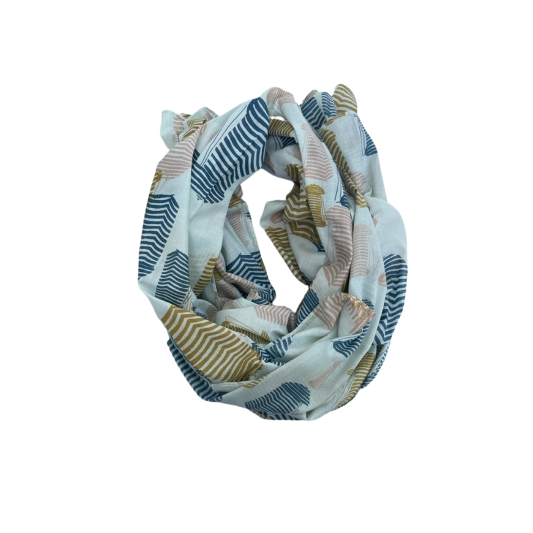 Pareo/Scarf | Beach Hut Pattern