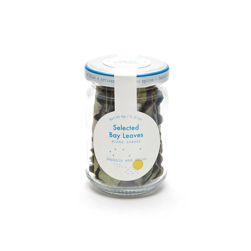 Selected Bay Leaves Glass Jar