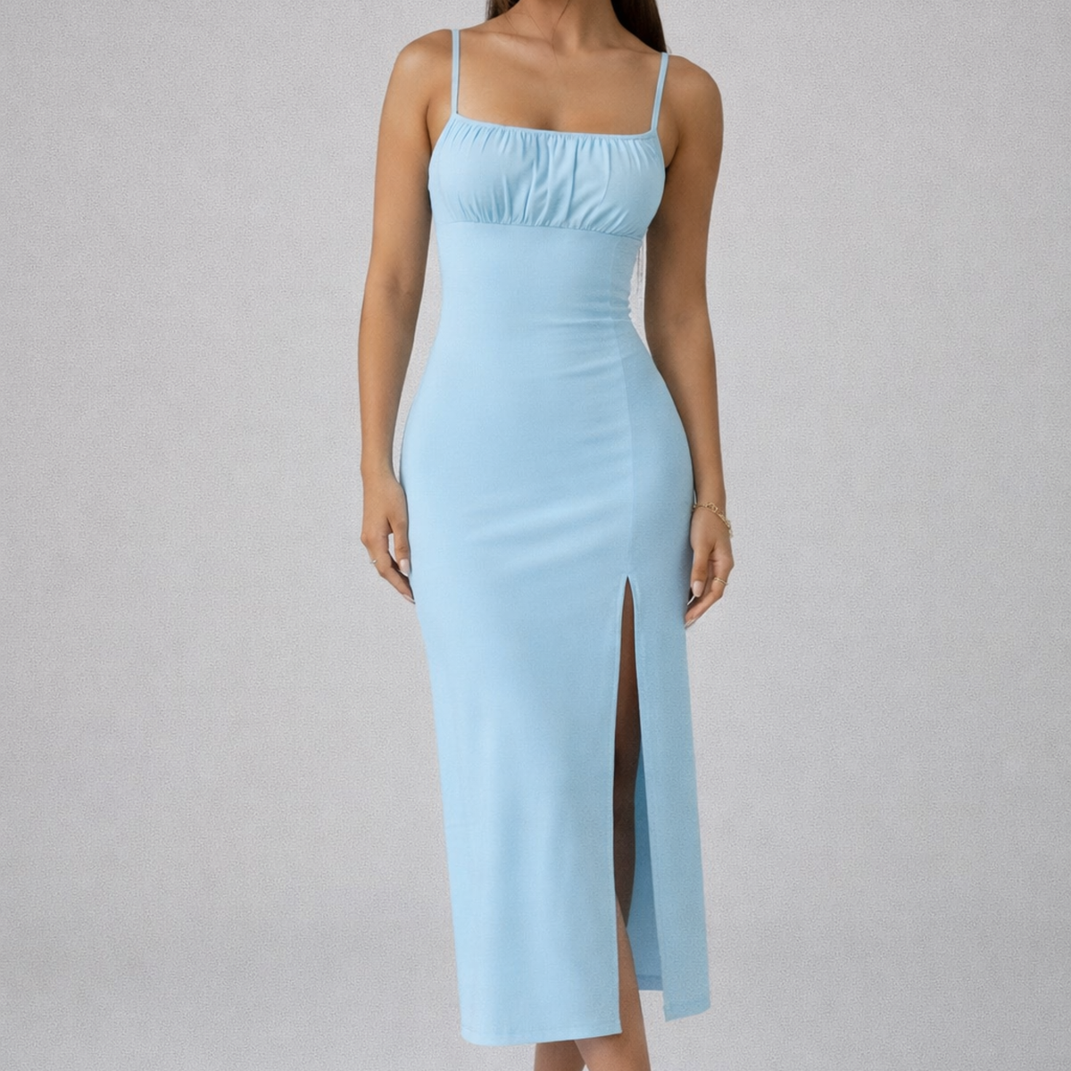 Lila | Midi Dress with Side Split