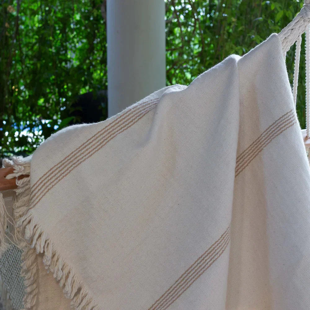 Poyvi Throw | Sand Stripe