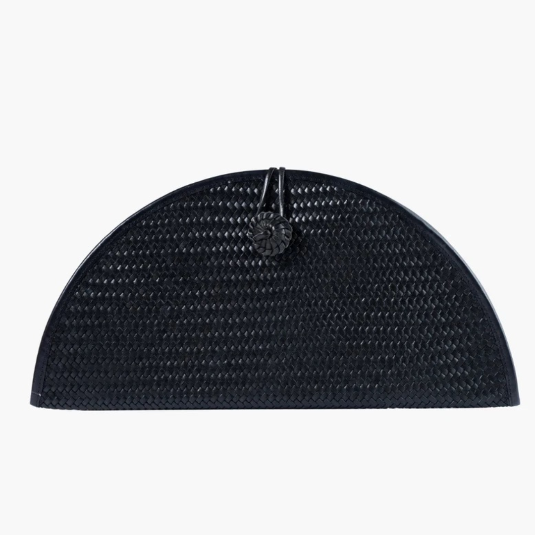 La Barca Leather Clutch