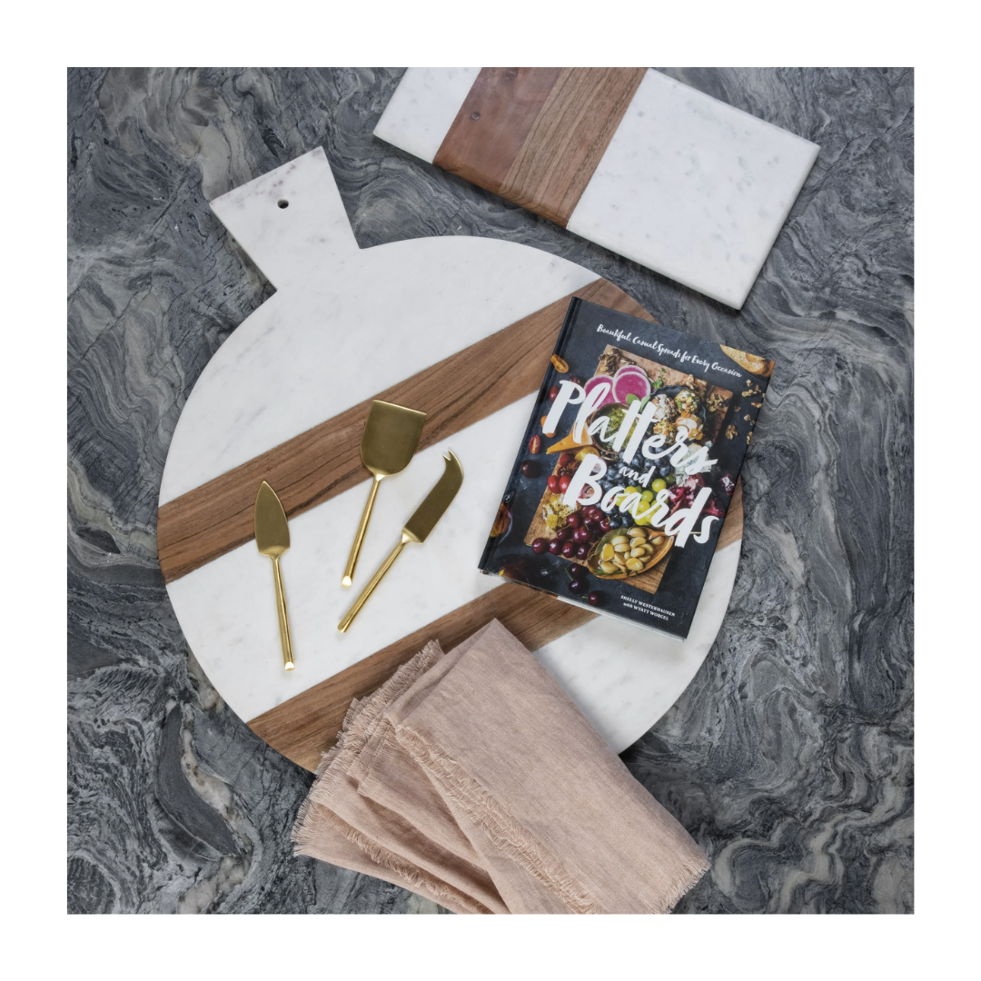 Pavia Oversized Serving Board - Marble | wood