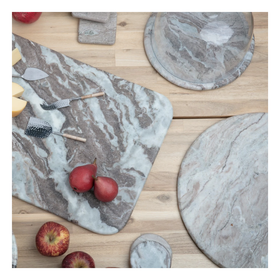 Waterfall Marble Oversized Round Board