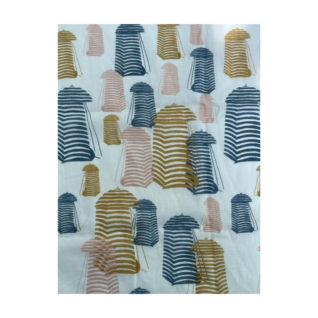 Pareo/Scarf | Beach Hut Pattern