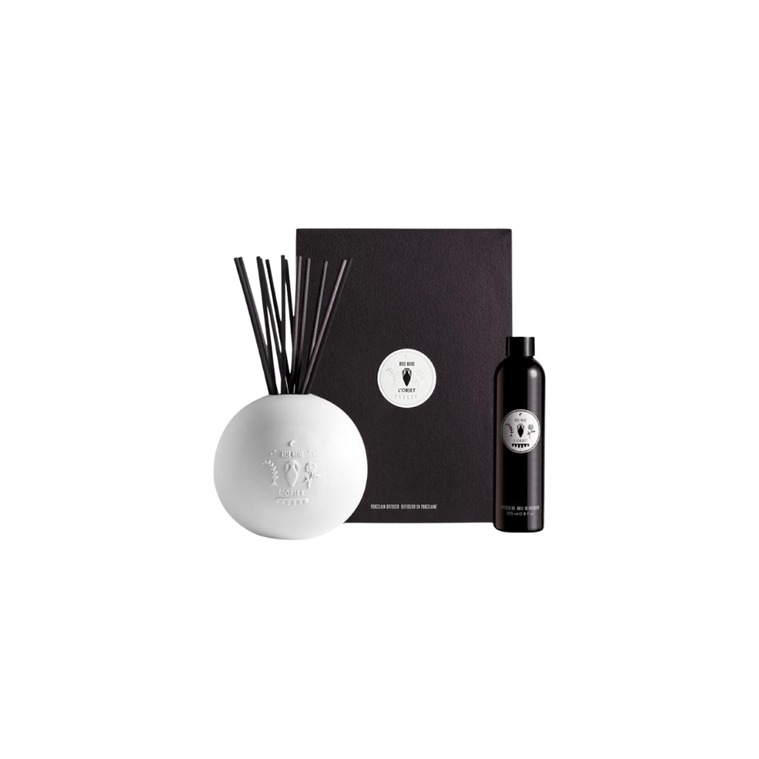 Rose Noire Porcelain Diffuser Set