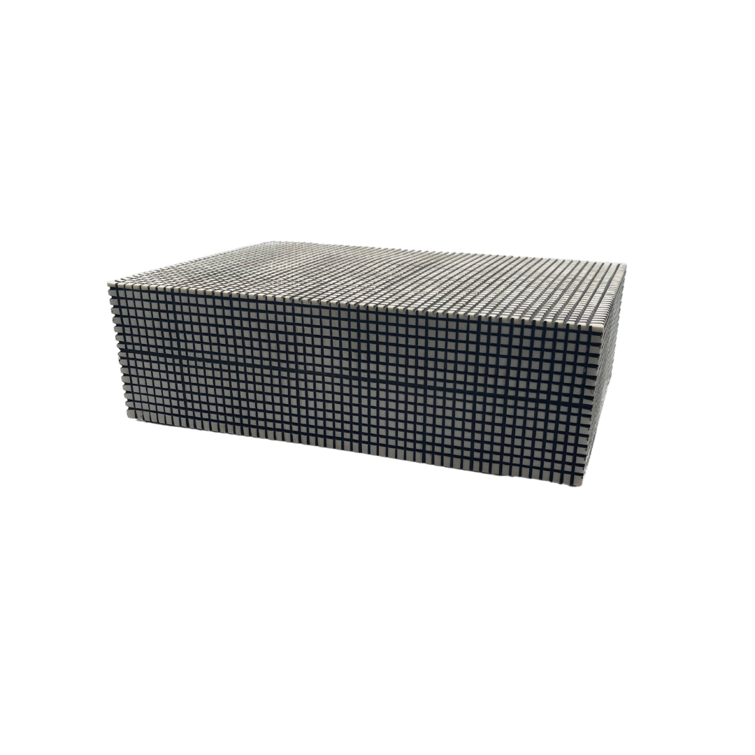 Black Rectangles Cut Box | Medium
