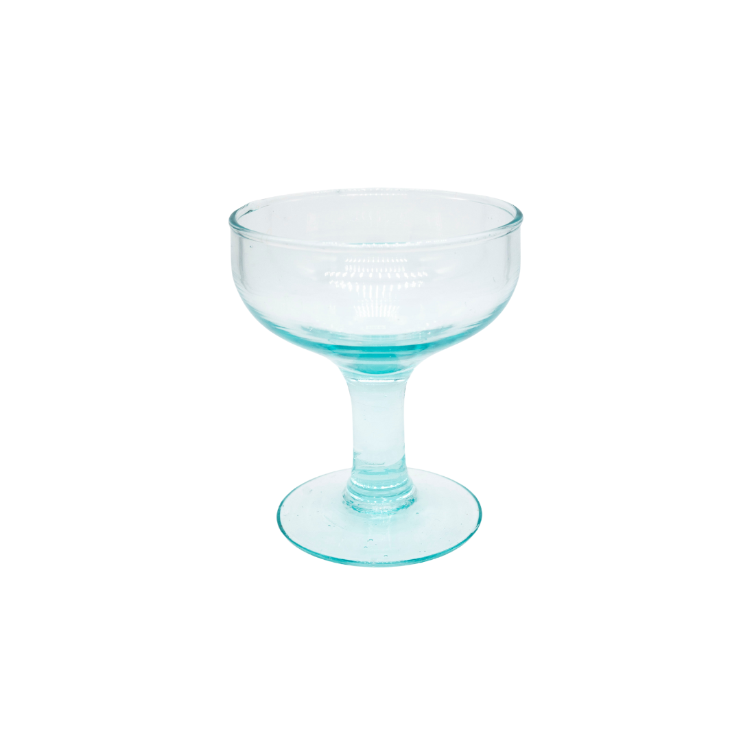 Premium Recycled Coupe Glass - Set of 4
