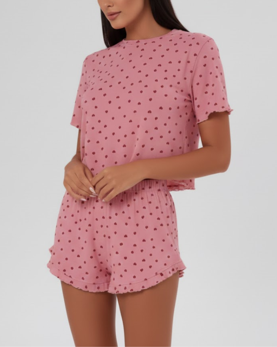 Hearts | Cotton Pyjama Set