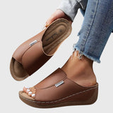 Beige Orthopedic Slip-On Sandals | Estelle Collection 5