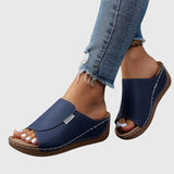 Beige Orthopedic Slip-On Sandals | Estelle Collection 9