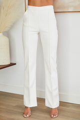 Black Faux Leather Straight Leg Trousers | Sienna Collection 9