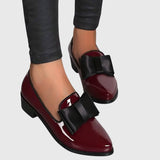 Black Minimalist Rounded Toe Flat Loafers for Women | Avella Collection 8