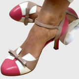 Black Stiletto Heel Comfort Sandals | Vesper Collection 2