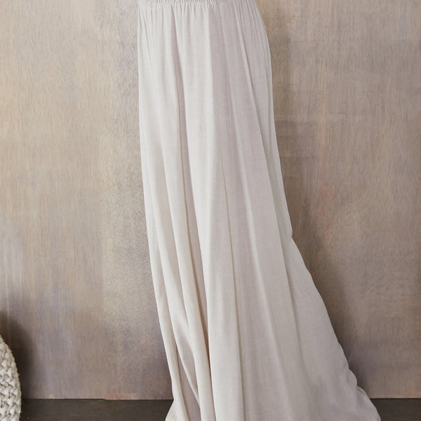 Black Wide Leg Trousers Women Smocked Waist Relaxed Casual Pants | Sienna Collection 2