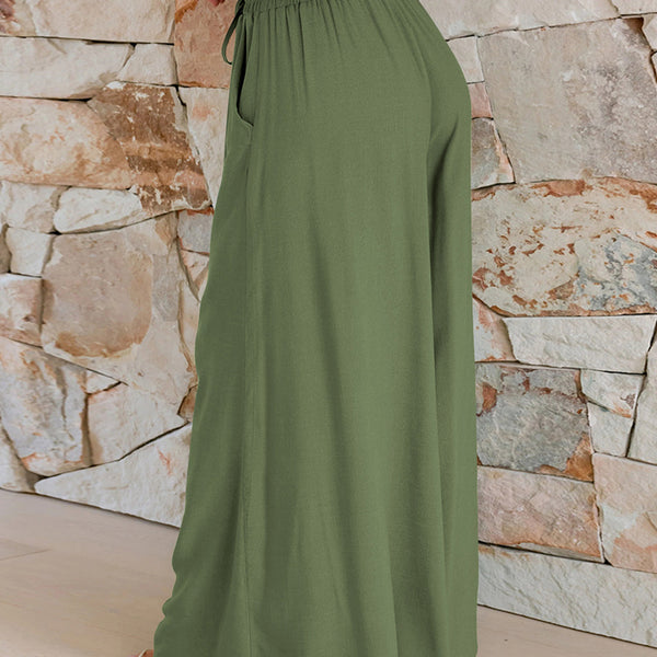 Black Wide Leg Trousers with Pockets for Women | Dorian Collection 2