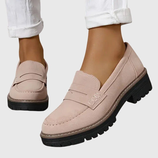 Brown Suede Slip-On Loafers for Women | Destiny Collection 4