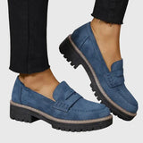 Brown Suede Slip-On Loafers for Women | Destiny Collection 6