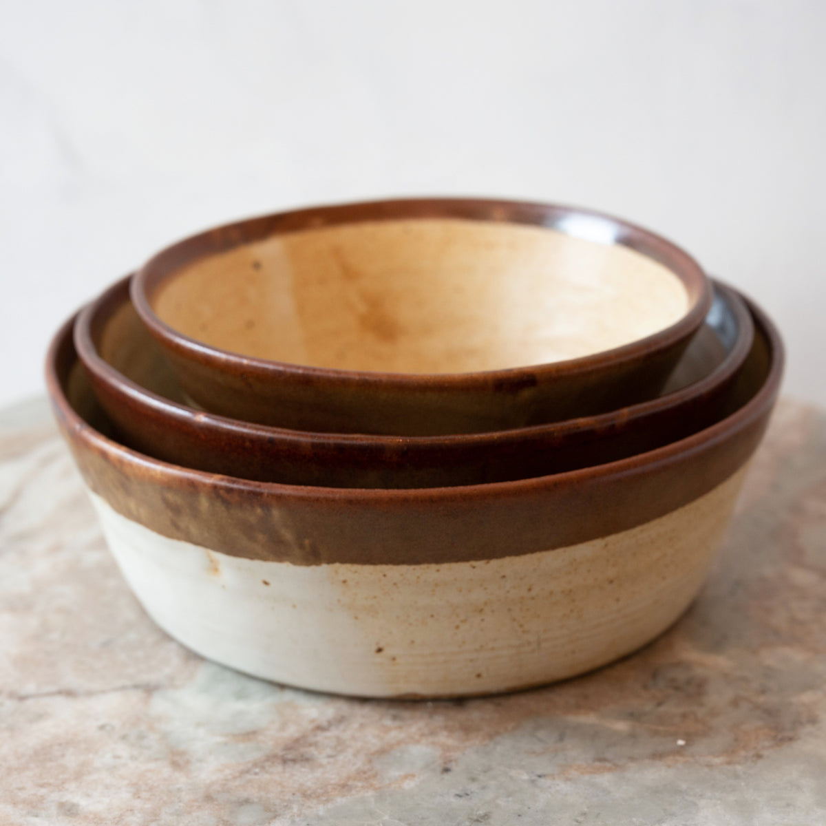 Pottery Bowls Two/Toned - Vintage Pottery