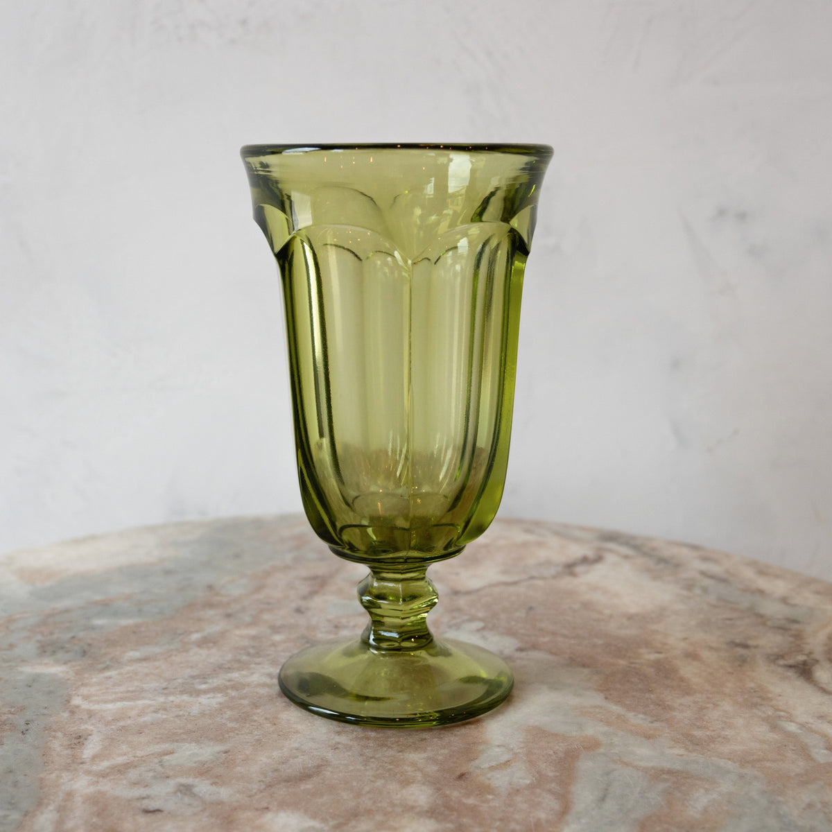 Green Goblet Glasses - Vintage