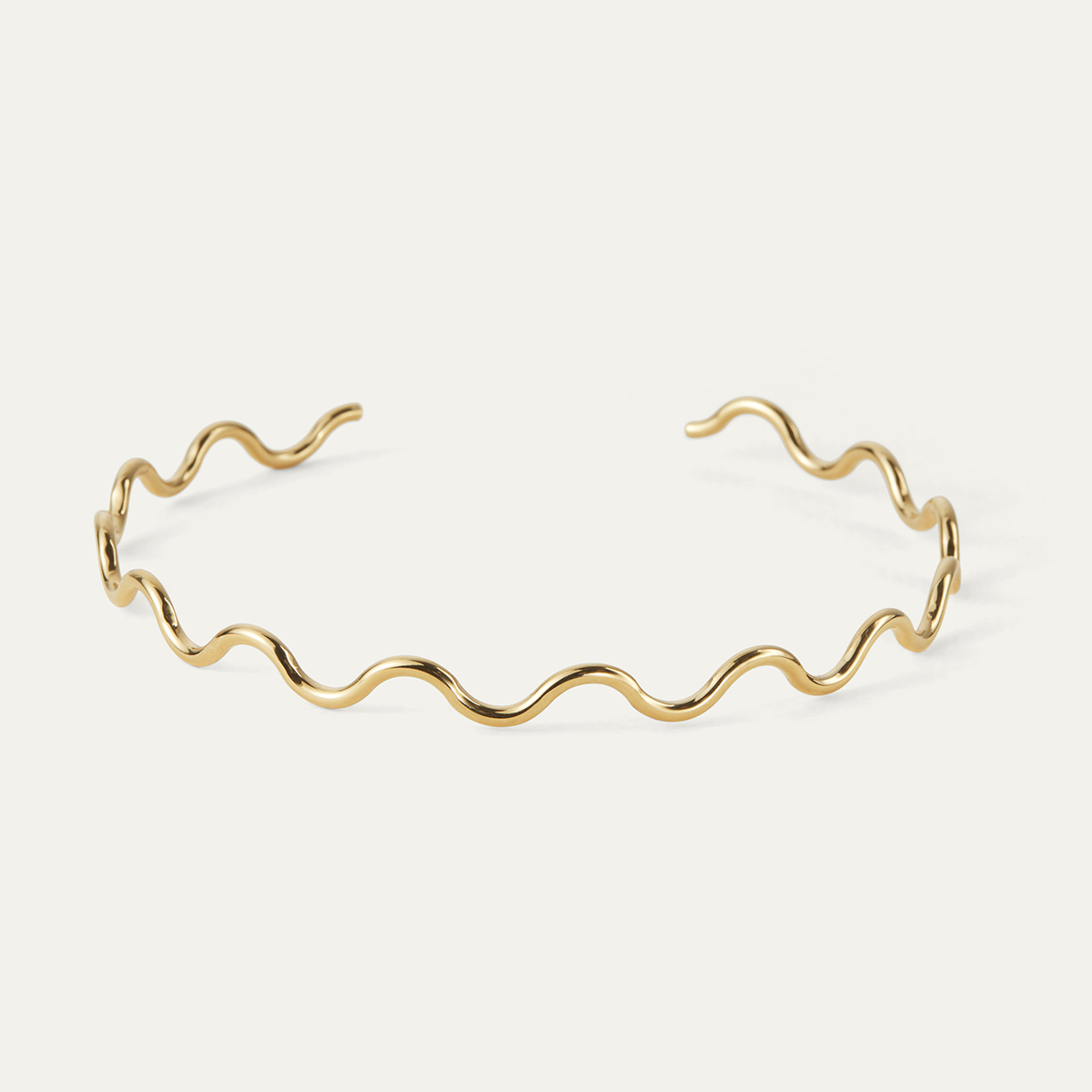 Squiggle Choker- Gold O/S