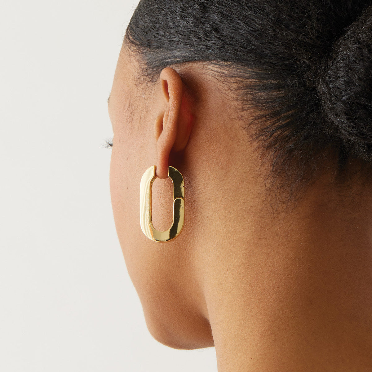 Mega U-Link Earrings - Gold O/S