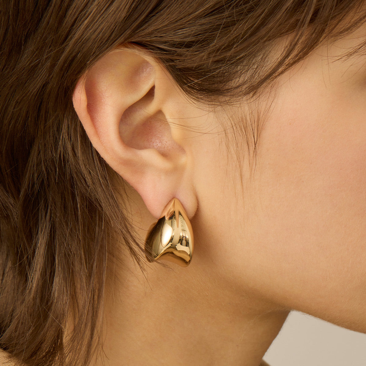 Nouveaux Puff Earrings - Gold O/S