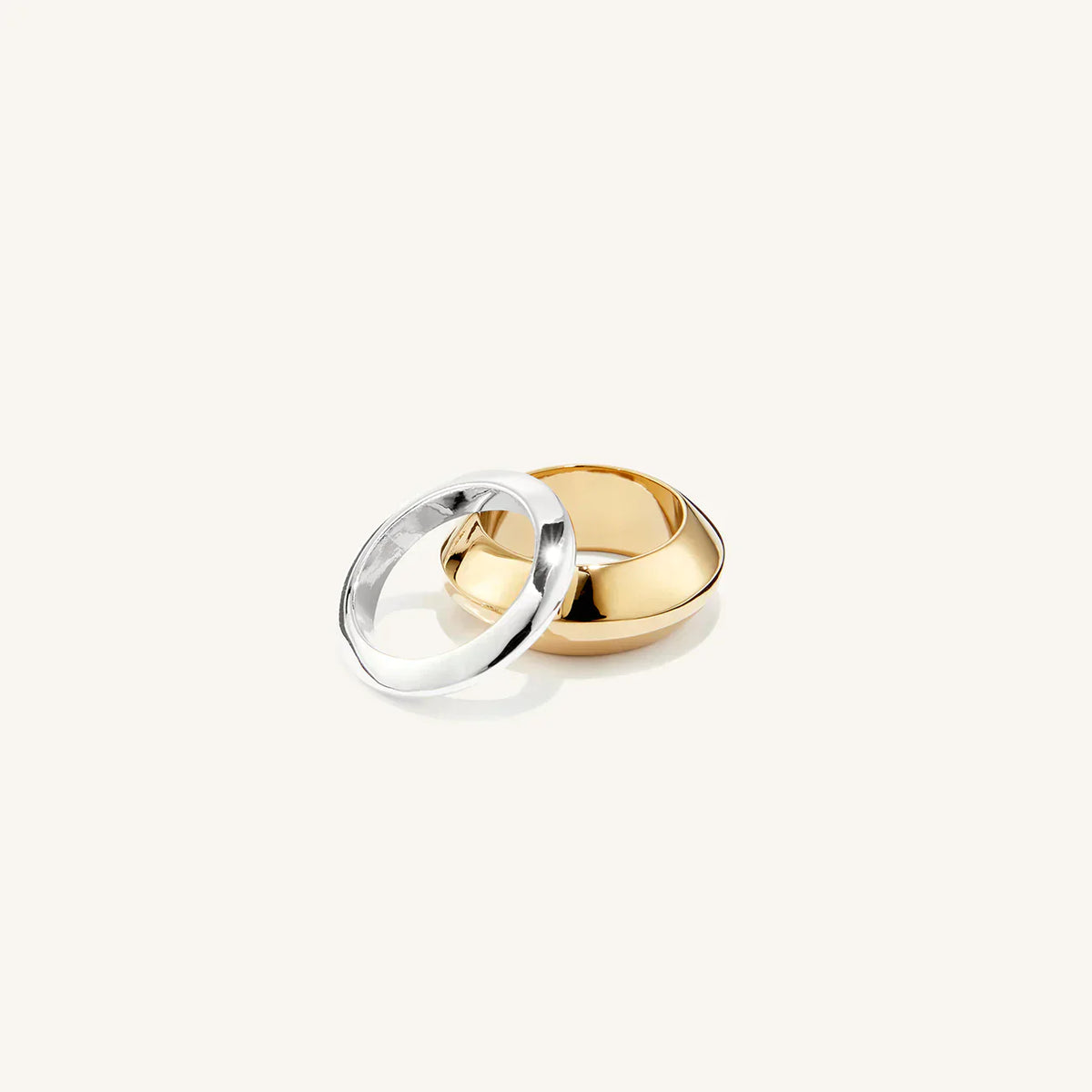 Toni Ring Set - Two-tone