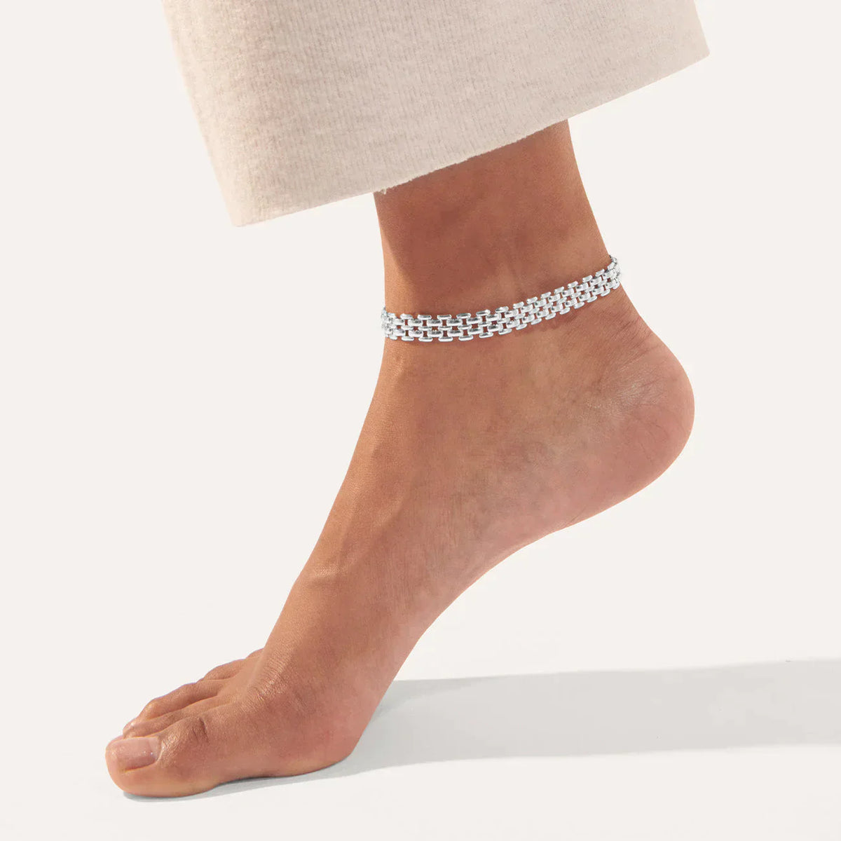 Francis Anklet - Silver O/S