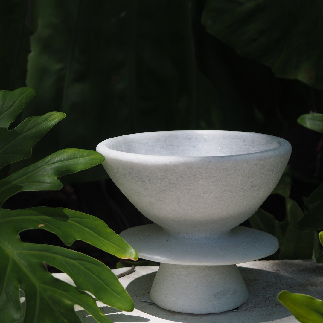 Greek Handmade Marble Stacked Bowl Piece I