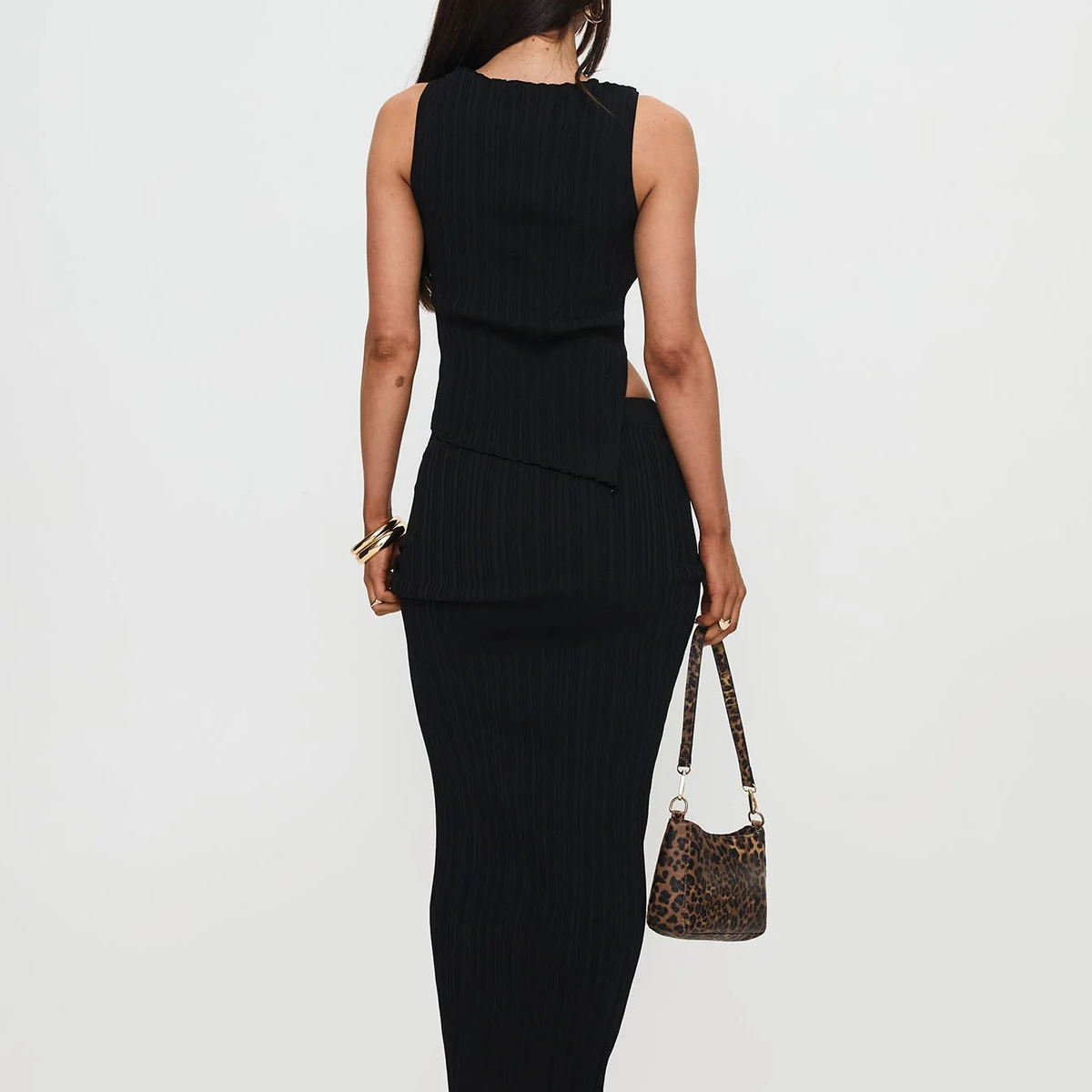 Mirelle | Ribbed Asymmetrical Two-Piece Set