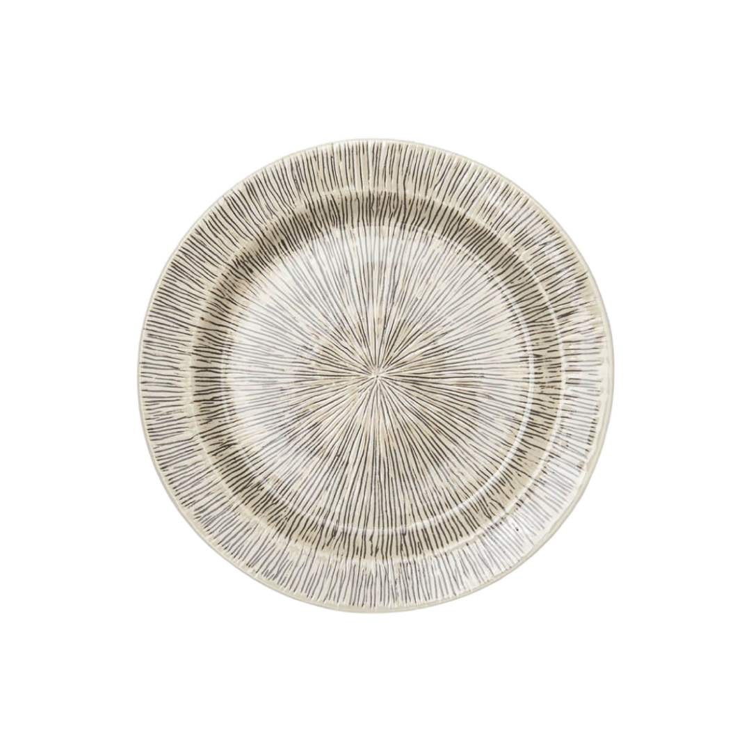 Nolan Dinner Plate | Black & Cream