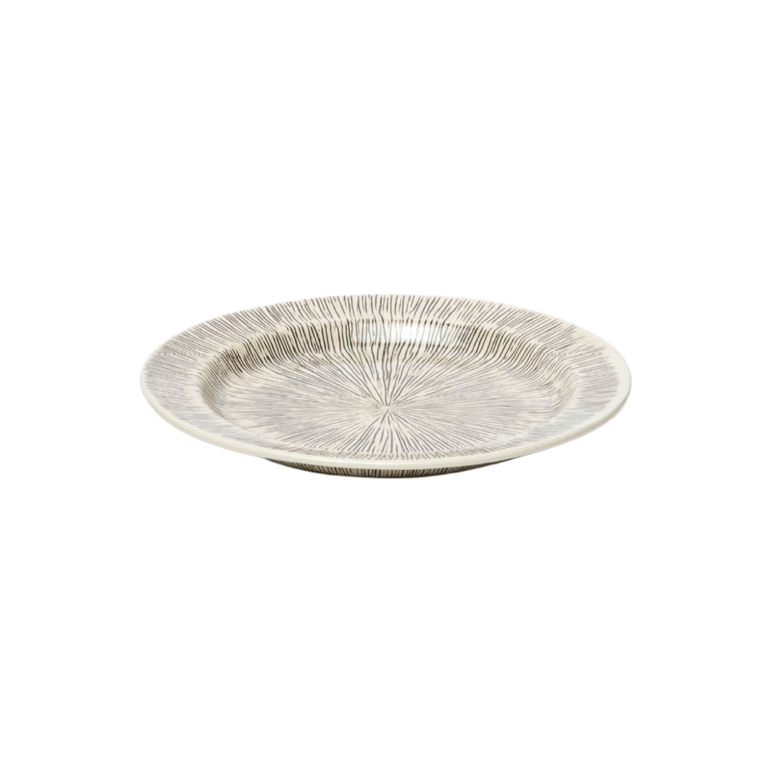 Nolan Dinner Plate | Black & Cream