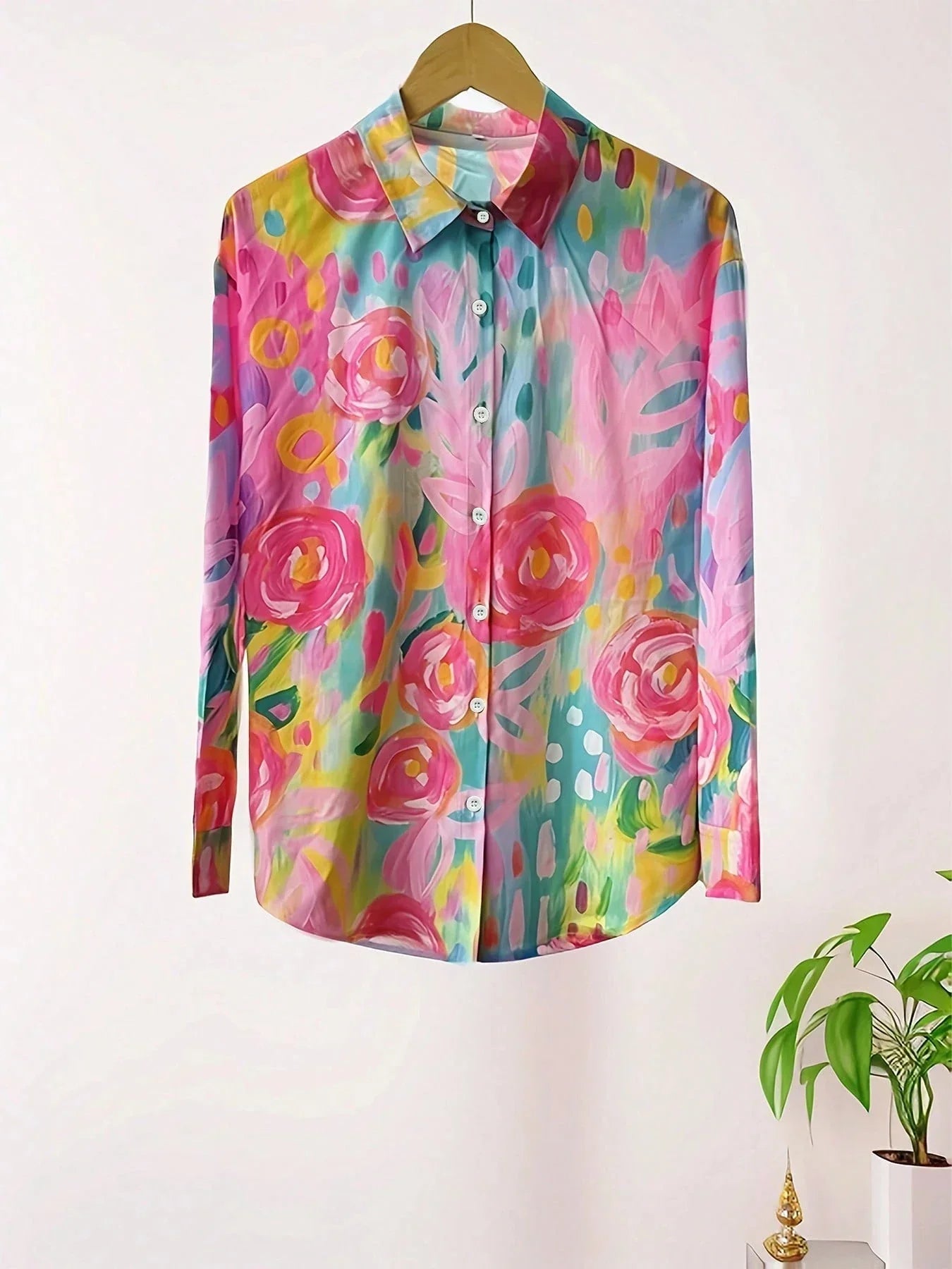 Multicolor Abstract Print Relaxed Fit Blouse | Ardent Collection 6