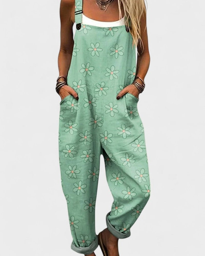 Multicolor Floral Print Relaxed Fit Jumpsuit Women | Solara Collection 1