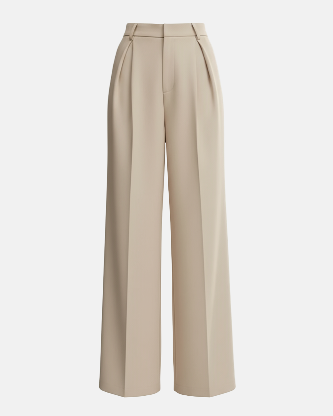 Neutral High Waist Wide Leg Trousers for Office and Smart-Casual Wear | Haven Collection 6