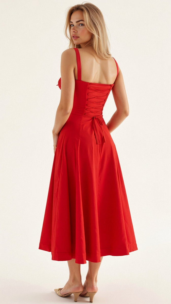 Kiana | Fitted Midi Dress with Defined Waist