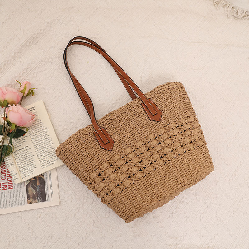 Handwoven Straw Shoulder Bag