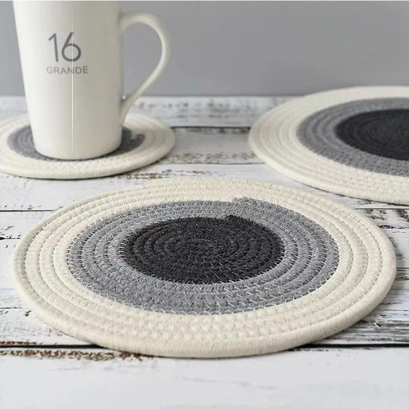 Handwoven Cotton Coasters – Natural & Heat-Resistant Table Protectors