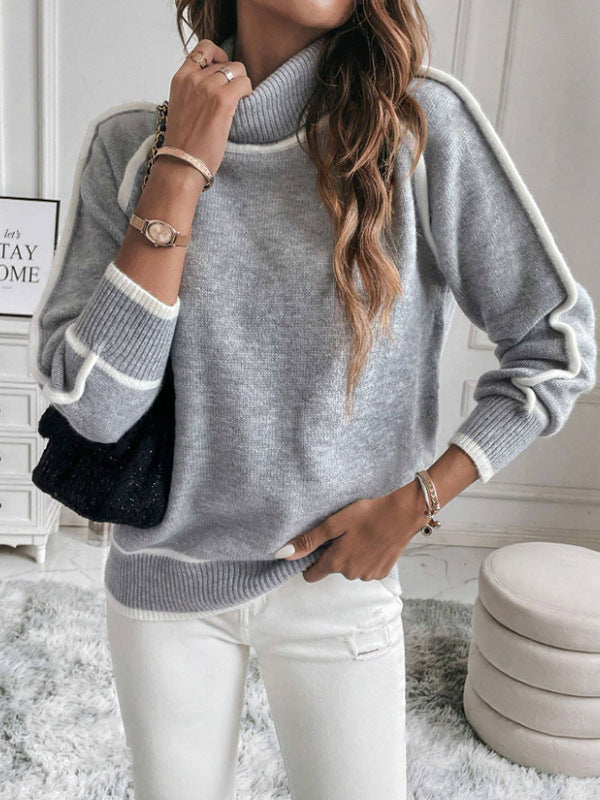 Women's Knitted Autumn Sweater | Casual Long Sleeve Pullover