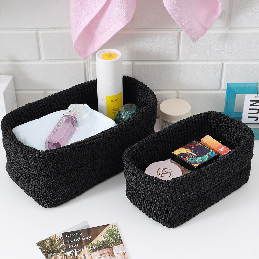 Handwoven Square Storage Baskets
