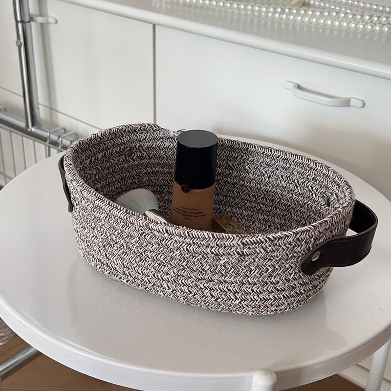 Artisanal Oval Cotton Baskets