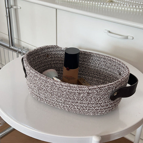 Artisanal Oval Cotton Baskets