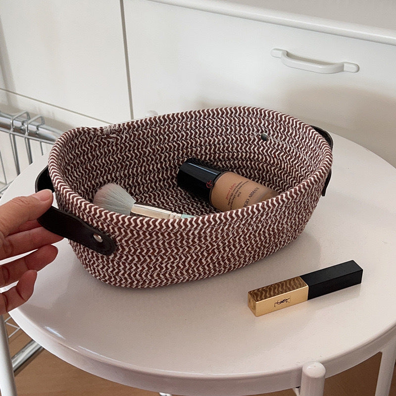 Artisanal Oval Cotton Baskets